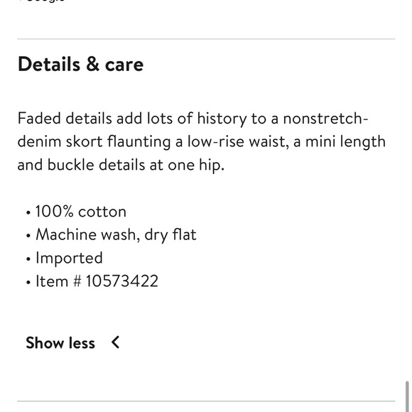 Edikted Asymmetric Denim Wrap Skort.  NWT - Picture 4 of 10